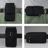 Utomhus Universal Sport Nylon Leather Holster Belt Clip Telefon Väska Skydd till iPhone Samsung Huawei Xiaomi Moto LG