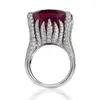 sieraden robijn ringen vierkante griffenzetting ringen voor vrouwen vrouwelijke sieraden mode van 265e