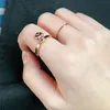 Heart-Shaped Padlock Ring luxury designer jewelry for Pandora 18K Rose gold plated 925 Silver Women Wedding Love Rings with Original box