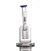 new design Glass bong eight arm tree hookahs percolater thick water pipe with 14mm nail dome