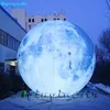 Partij ballonnen gigantische opblaasbare maan bal 3m / 6m lucht blazen satelliet verlichting opgeblazen maan met led licht