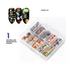 Nail Art Stickers Decals Set For Christmas Halloween Transfer Paper Nails Decorations Tips Manicure Tools 4cm 10pcs /box