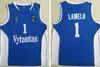 NCAA Wholesale Lithuania Vytautas # 1 Jersey de balle de lamelo 3 Liangelo Blue blanc cousu 99 Lavar Ball Basketball Jerseys Mix Order