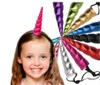 Unicorn Hawls Hairband Costume Cyndress Colorful Hair Band الأطفال ملحقات الشعر هدية حفلة عيد ميلاد 50pcs/Lot GA172