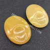 10Pc 30*40mm Smooth Natural Quartz Crystal Thumb Worry Stone Assorted Semi Precious Gemstone Palm Stone Polished Reiki Healing Comfort Stone