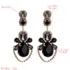 KMVEXO Water Drop Oorbellen Geometrische Kleurrijke Crystal Big Dangle Oorbellen voor Dames 2019 Bruiloft Pendientes Mujer Moda