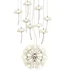 Europe Crystal Chandelier Dandelion 21LED 33LED Stairs Droplight Pendant Hanging Lamp for Restaurant Livingroom with remote control