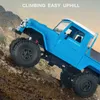 Modèle Fj45 Rtr 1/12 2.4G 4Wd Rc Voiture Led Lumière Crawler Escalade Camion Tout-Terrain pour Garçons Enfants (Bleu)