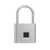 Vingerafdruk ID Keyless deurslot Smart Hangslot Quick Unlock Zinklegering Metalen Zelfontwikkelen Chip Lock USB Oplaadbare Multipurpose Security