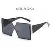 Wholesale Of New Type Large Metal Frame Conjoined Sunglasses Women's Square Frame Tinted Sunglasses Cross Border Sales Of Goggles