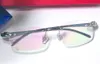 Erkekler Altın Metal Çerçevesiz Gözlükler Çerçeve kutusu ile yeni gözlük camları Gafas de sol Güneş