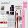 Nail Art Kits Kit Set 36w UV LED Lamp For 4 Color Hard Jelly Quick Building Extension Manicure