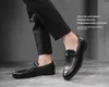 Cheap Spring Autumn Pointed Toe Men Shoes Italian Style Formal Dress Leather Shoes Flats Party Wedding Loafers