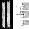 14 * 6мм 16 * 8 мм 18 * 7.5мм черный белый керамические часы ремешок Ремешок Браслет Fit Мужские часы Lady