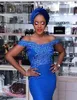 Mütevazı Afrika Mermaid Abiye Nijeryalı Aplike 2019 Kapalı Omuz Parti Abiye Örgün Robe De Soiree Artı Boyutu Gelinlik Modelleri Pageant