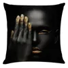 Decoração de casa Caso de almofada de casas Africano Estilo nação feminina Feminino Fulme travesseiro Quadrado Blend Pillow Capas de travesseiro8232768