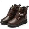 Cool Ankle Leather Boys Boots Midcalf Winter Warm Plush With Rivet Toddler Little Big Kid Boots Size 26419073579