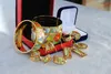 Flower of Love Series Hoop Pendiente 18k Pendientes de esmalte chapado en oro para mujer Top Pendientes avanzados de aro de joyería