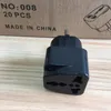 Black International Universal 2 Pin UK/US/AU To EU Plug Adapter Italy Travel Charger Electrical Plug Adaptor Converter Socket