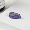 Purple Coffin Enamel Pins Funny Badges Death Dead Zombie Casket Brooches Custom Pastel Lapel pin Denim Shirt Punk Gothic Jewelry