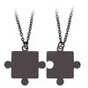 2 stks mannen vrouwen paar puzzel hanger ketting legering link ketting 3 kleuren kettingen sieraden set voor liefhebbers wens cadeau