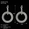 Mode-créoles pendantes boucles d'oreilles pour femmes designer de luxe bling diamant or argent rose or huggie pendantes boucle d'oreille bijoux gf cadeau