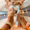 Vertvie Nieuwe Zomer Dames Platform Sandalen Vrouwen Peep Toe Hoge Wiggen Hak enkel gespen Sandalia Espadrilles Vrouwelijke Schoenen