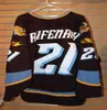 Gerçek Erkekler Gerçek Tam Nakış Echl 2010-11 Toledo Walleye 28 Mike Hedden 5 Simon Danis Pepin Jersey veya Özel Herhangi bir isim veya numara forması