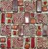 Ręcznie Craft Red Porcelan Mozaiki Płytki Backsplash Kuchnia Płytka ścienna PCMT078 ceramiczna mozaika łazienki płytki