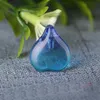 12*15mm Gradient and transparent love at first sight love glass beads men and women jewelry small pendant GSLLZ010 Handmade Lampwork