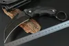Im Angebot! Hochwertiges Karambit-Messer D2 Stone Wash-Klinge Full Tang Black G10-Griff Outdoor-taktische Klauenmesser mit Kydex