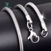 10pcs Wholesale 4mm Silver Fashion Necklace Women's Trendy Chains Necklace For Women's Men's Chain Curb Necklace New5434761