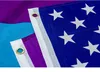 American USA Gay Lesiban Pride Rainbow Flag 3x5 FT Lgbt Flag Banner 90x150cm 100D Polyester Printed Made in China