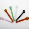 Colorful Pyrex Glass Oil Burner Smoking Pipe Tube Pipes Tobcco Herb Nails for Bong Dab Rig