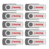 Grå bulk 10st metall roterande USB 20 flash -drive penna tumminnespinne 64m 128m 256m 512m 1g 2G 4G 8G 16G 32G för PC LAPT4855251