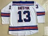 Pełna szyta 13 Pavel Datsyuk KHL Jersey CKA St Petersburg 17 Ilya Kovalchuk KHL męskie haftowane logo koszulki hokejowe biały niebieski