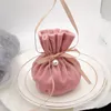 Party Candy Jewelry Wedding Favor Bags Flannel Gift Packaging Bag Velvet Drawstring Pouch with Ribbon