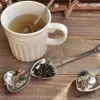 Heart Shape Stainless Steel Silver Tea Leaf Herbal Filter Infuser Spoon Strainer Practical Kitchen Tools RRA1855