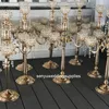 Elegent Szkło Tanie Crystal Centerpieces na stół ślubny Top Decoration Seniu0410