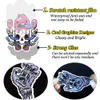 150 datorer Punk Waterproof Sticker Skull Skeleton Decal för tonåringar Vuxna till DIY Laptop Water Bottle Scrapbook Bike Car Decals Home DE257W