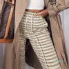 Gorąca sprzedaż-list drukowane kostki spodnie pasmowe damskie styl ulicy elastyczny talia spodnie dresowe w stylu damskie designerskie spodnie moda