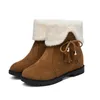 Damen-Winter-Zwischensohlenstiefel, modisch, plus Pool, warm, zweiteilig, Baumwollstiefel, flach, rutschfest, Knöchel, Sonderangebot