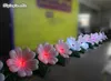 Belysning uppblåsbar blomkedja spränga plommonblomma med LED-lampor för nattklubb och bar dekoration