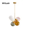 Moderne Kleurrijke Glas Hanglamp Hotel Store Cafe Dinning Kinderkamer Kleuterschool Creatieve Ballon Suspension Hanging Lighting