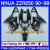 Bodywork for Kawasaki ZZR-250 ZZR250 90 91 92 93 94 99 251HM.9 ZZR250R ZZR 250 1990 1991 1992 1993 1994 1999 الأصفر الأسود هات