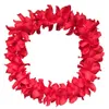 Colar havaiano de guirlanda de flores, guirlanda de festa festiva hula leis, colar de flores de seda artificial, guirlandas de casamento, praia, festa garla8832320