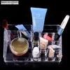 Caixa de presente da caixa de escova da maquiagem de plástico do organizador cosmético para as mulheres Boite de Rangement Plastique Transparente Desktop