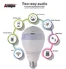 ANSPO 1080P 20MP WiFi Panoramic LED -glödlampa kameror 360 ° Hem Säkerhetskamera System Trådlöst IP CCTV 3D Fisheye Baby Monitor2793651