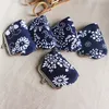 Bolsas de moedas com fivela floral fofa bolsa vintage carteiras de mudança de beijo