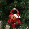 Ciondolo decorativo per albero di Natale, Babbo Natale, pupazzo di neve, bambola di alce, ornamenti pendenti. Decorazione da appendere alla finestra dell'albero di Natale